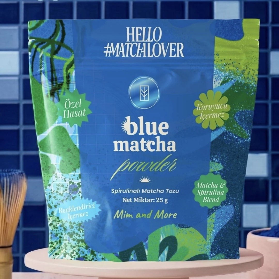 Mim & more blue matcha bag 25g
