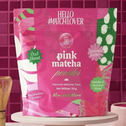 Mim & more pink matcha 25g bag