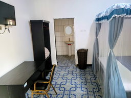 Standard Room with Fan, including breakfast for two people, bedroom fridge, 32" smart TV,  King size mosquito tent & internet