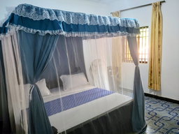 Standard Room with Fan, including breakfast for two people, bedroom fridge, 32" smart TV,  King size mosquito tent & internet