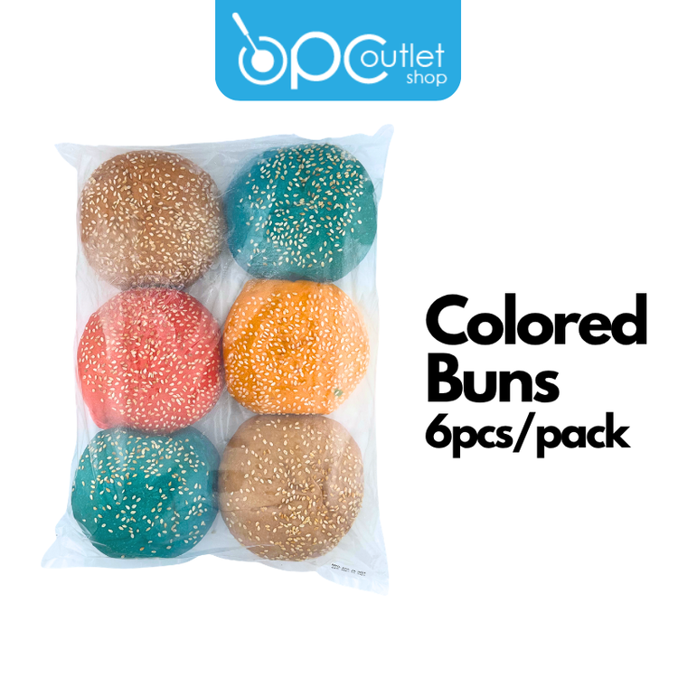 Colored Buns 6s per pack - Pre Order Min of 6 packs order