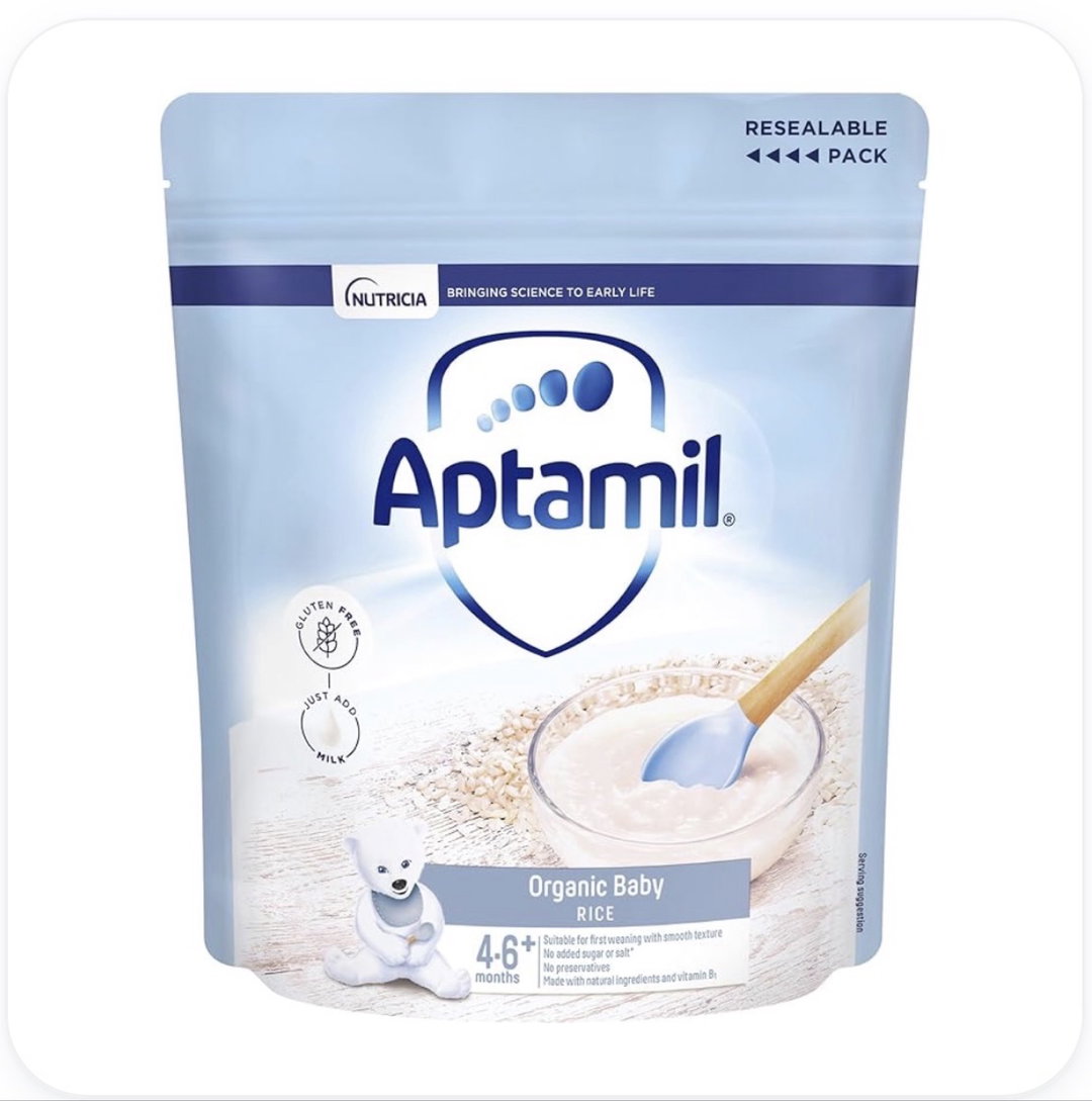 Aptamil organic baby rice porridge 100gm
