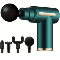 Portable Mini Handheld Massage Gun CX-157 Rechargeable 4 Interchangeable Heads