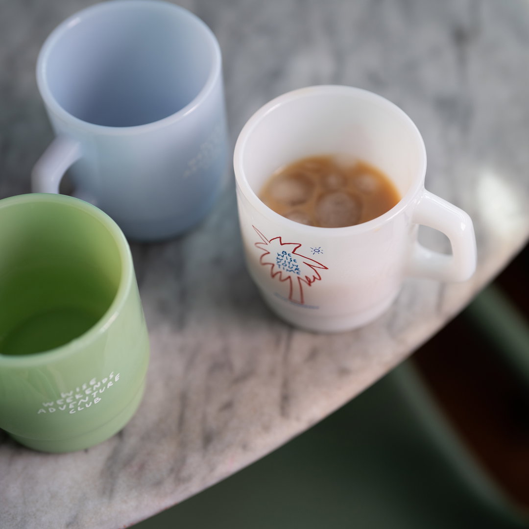 Milk Glass Mug - NEW