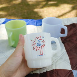 Milk Glass Mug - NEW