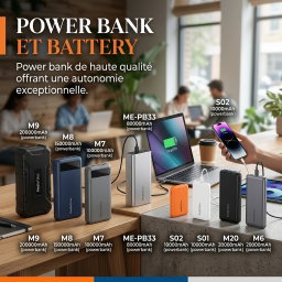 POWER BANK ET BATTERY 