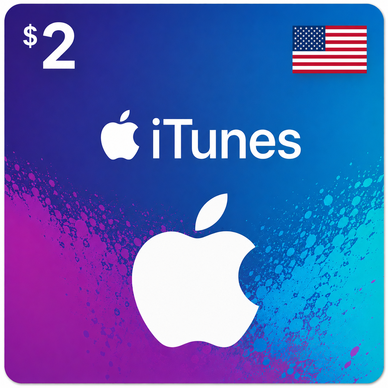 $2 Apple iTunes USA Gift Card_0