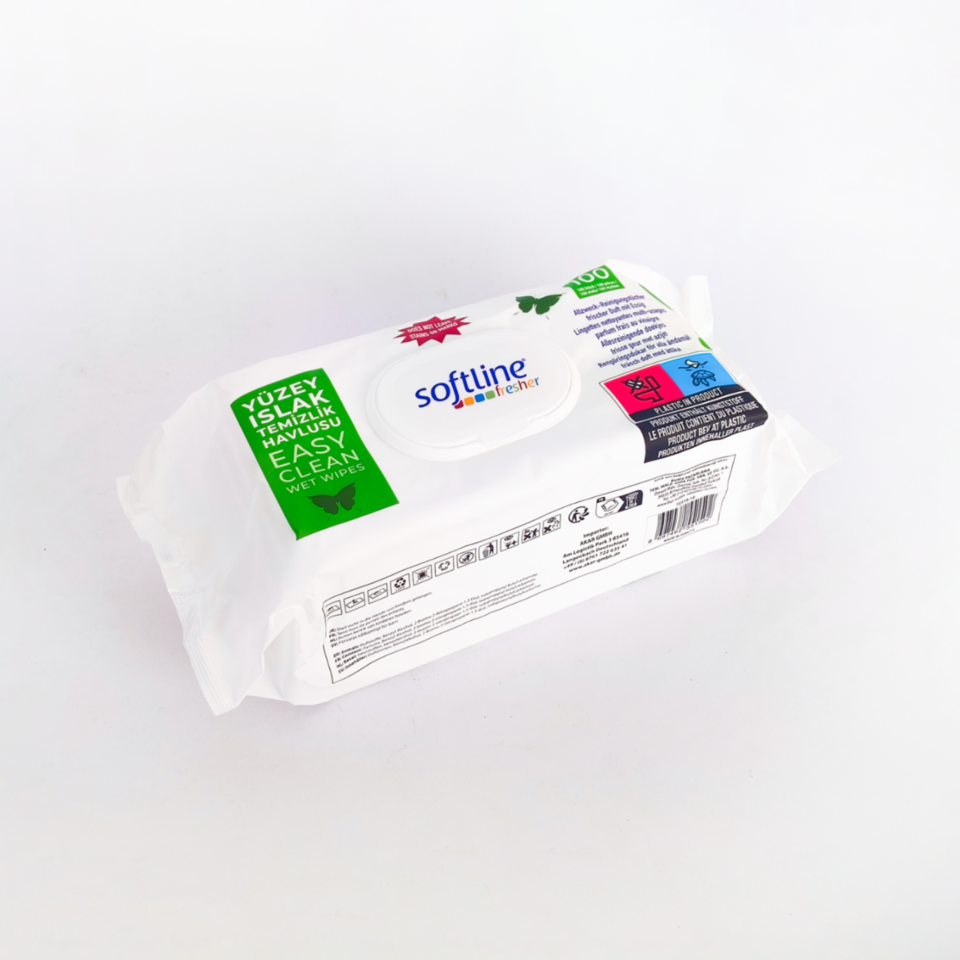 100st | Softline Reinigungstücher m. Essig | مناديل أسطح مع الخل_0