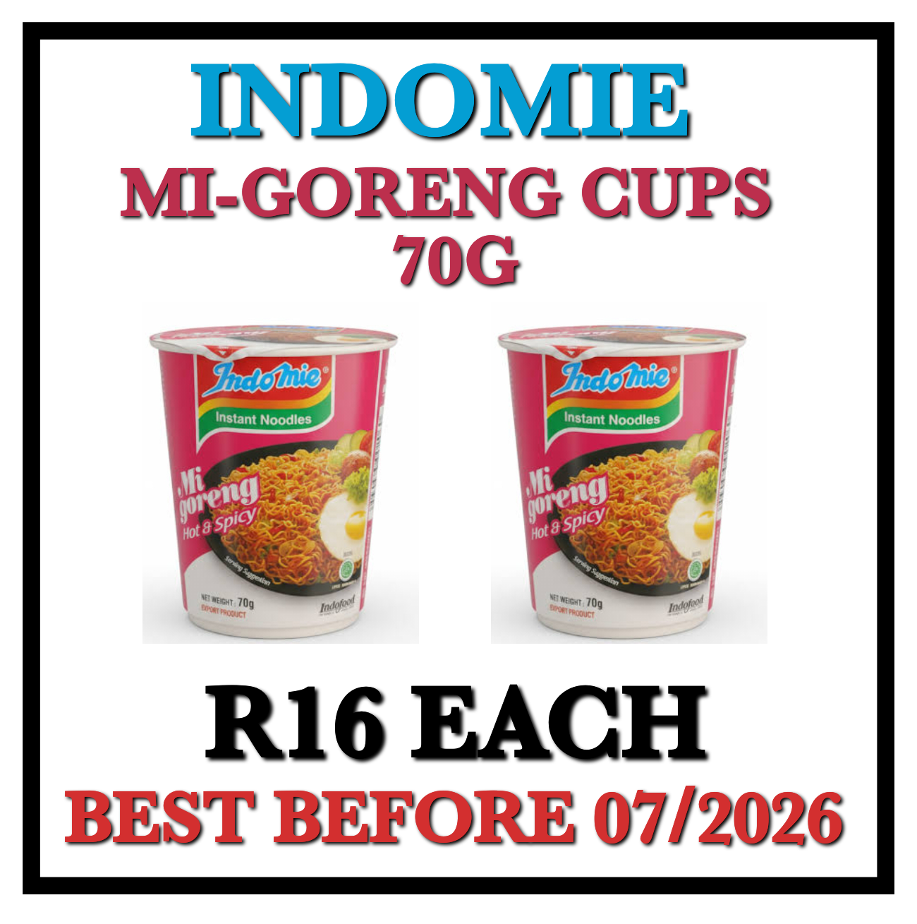 Indomie Cup Noodels 70g_0