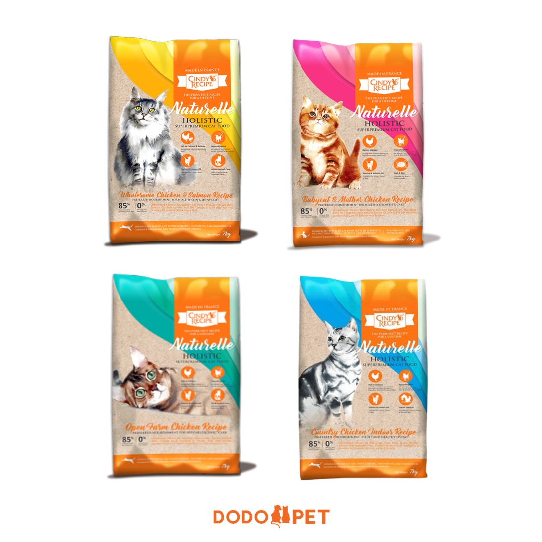 Cindy's Recipe Naturelle Holistic Dry Cat Food 7kg | Assorted Flavours