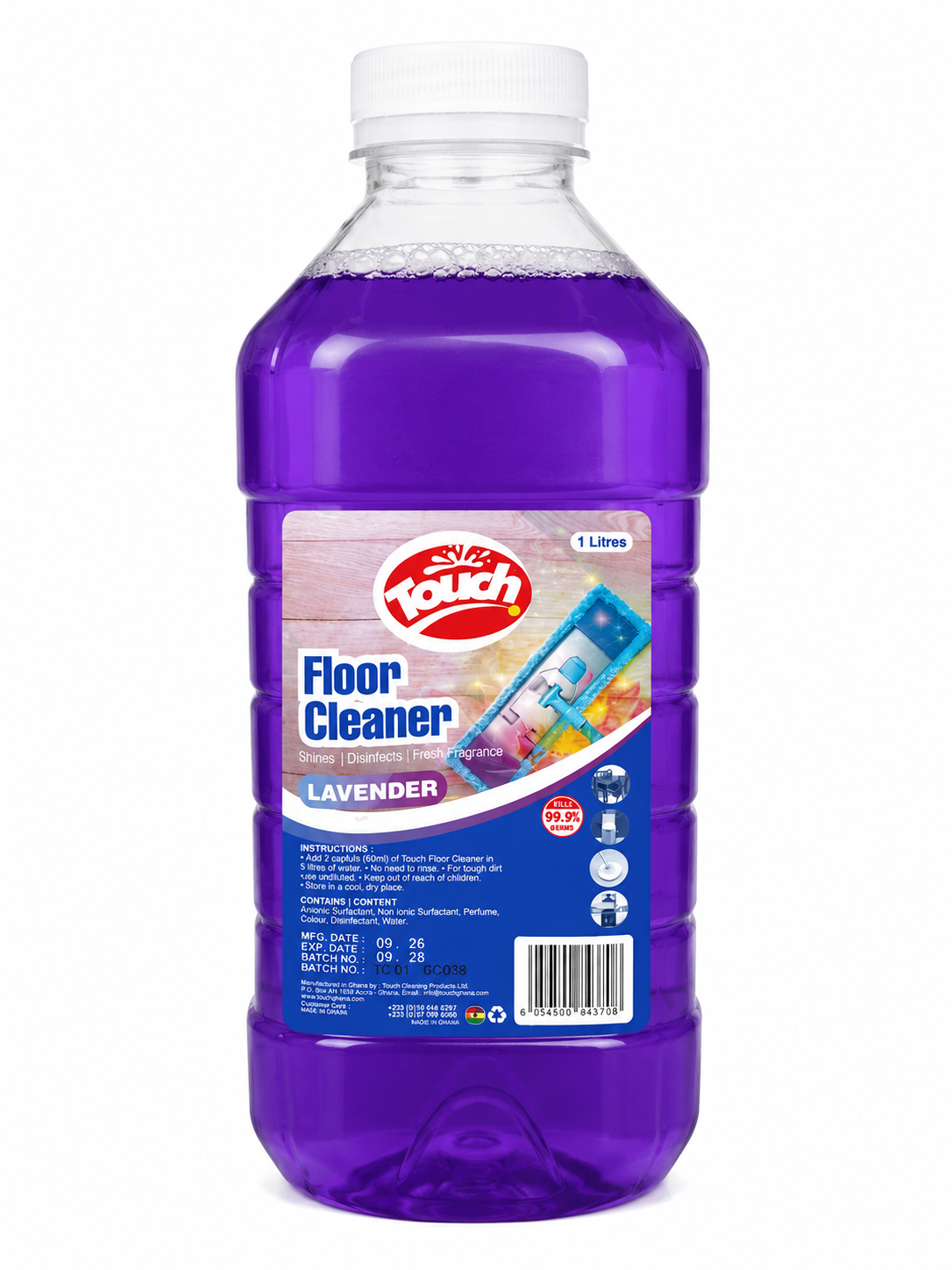 Touch floor cleaner Lavander 1 lit_0