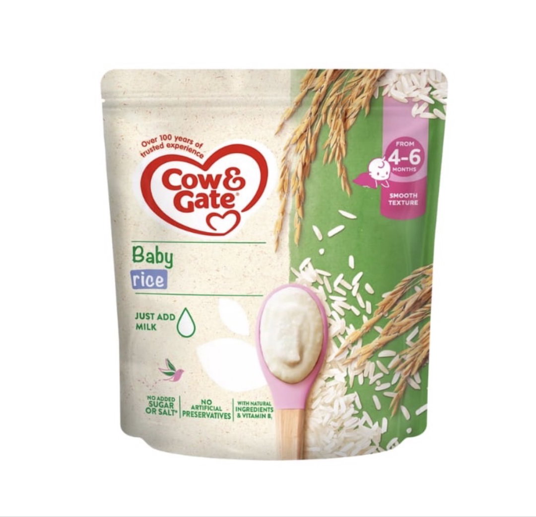 Cow & gate baby rice cereal 125gm (4-6m)
