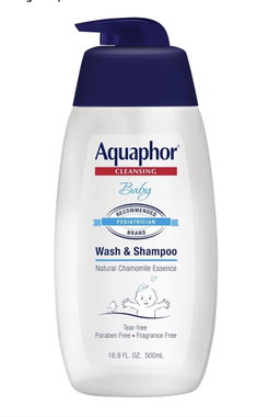 Aquaphor baby cleansing wash and shampoo