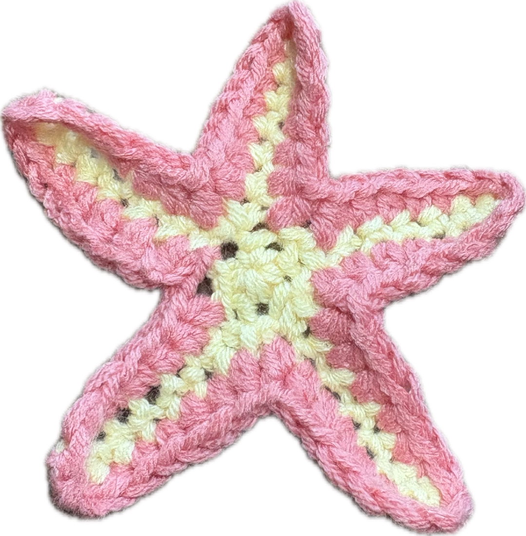 coral starfish clip