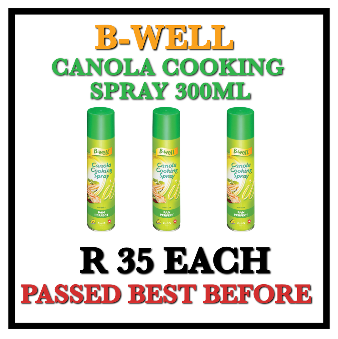 B-Well Canola Cooking Spray 300ml