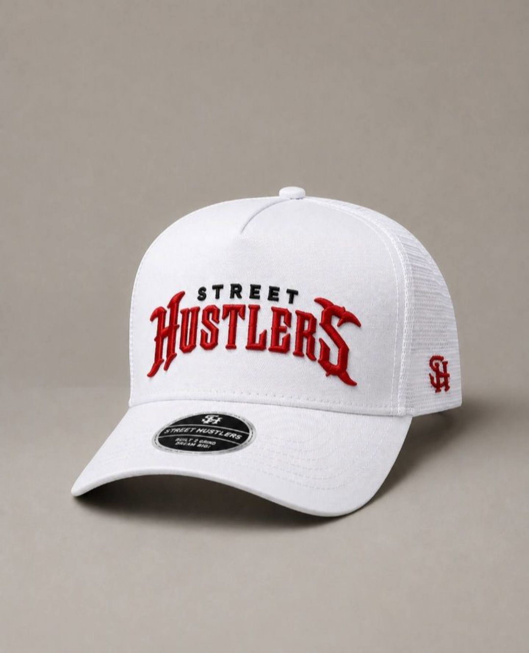 White Hustler Cap