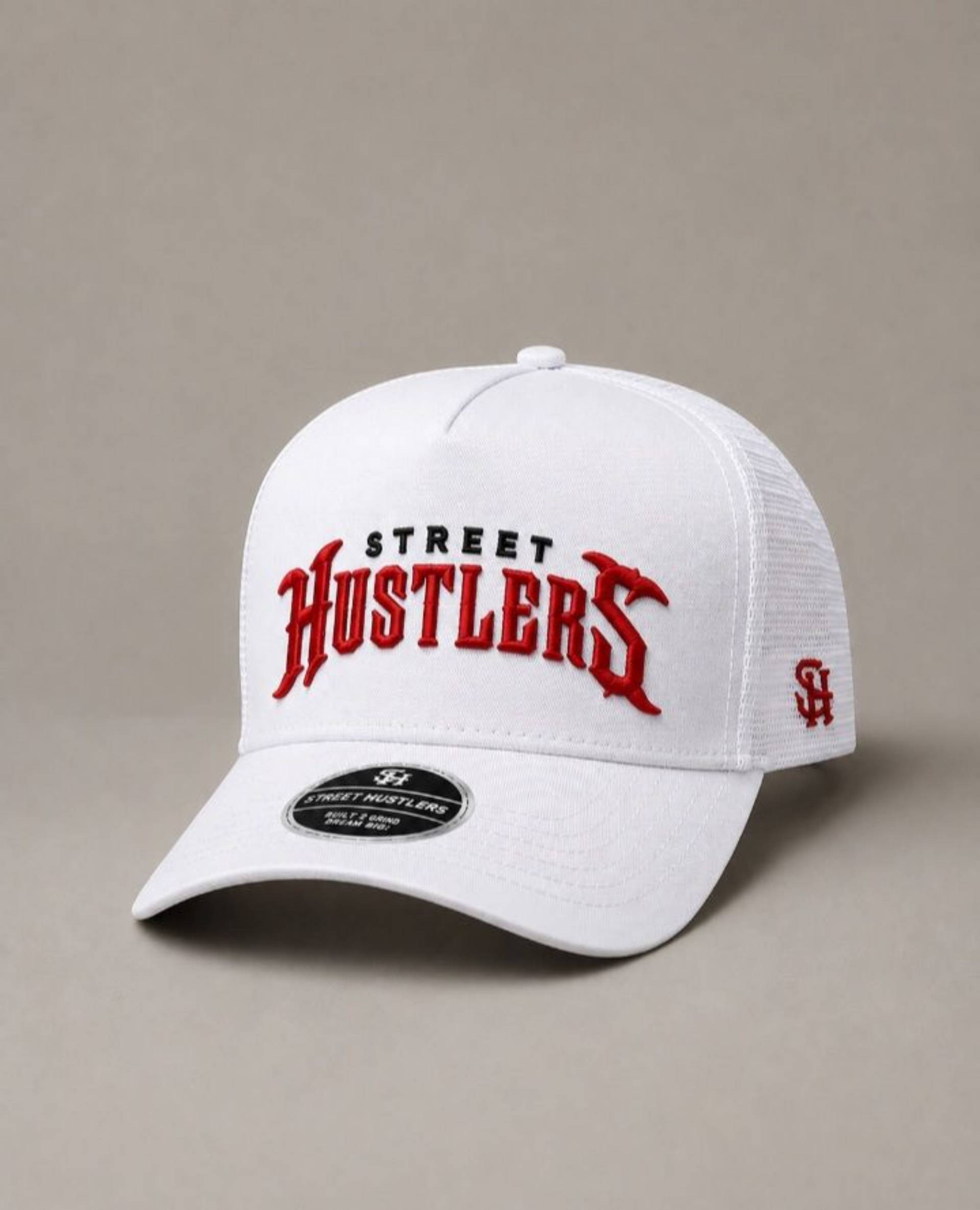 White Hustler Cap