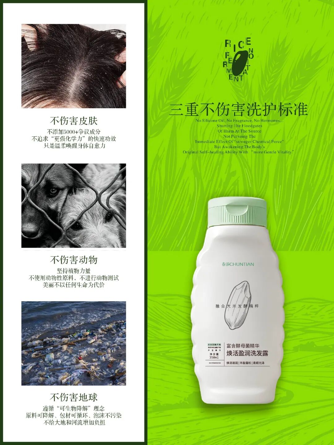 春添焕活盈润洗发露｜CHUNTIAN Revitalizing Moisture Shampoo 350ml