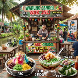 Warung Cendol Wak Jali depan parit lapis maimon Open kedai 11.00pagi hingga 4.00ptg Tutup Jumaat dan isnin