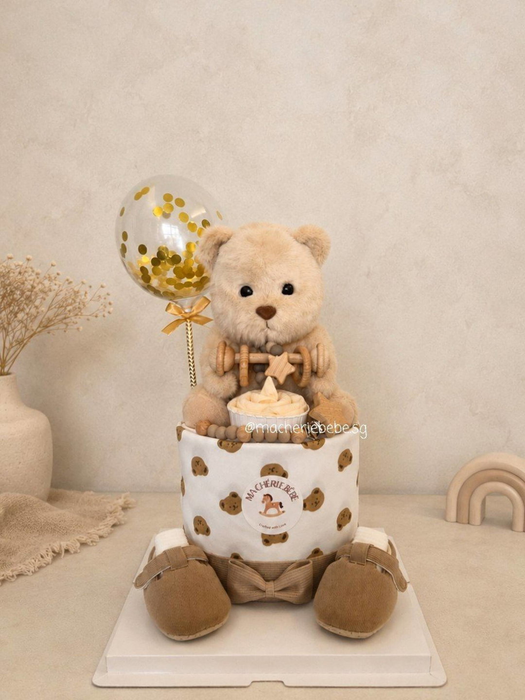 🐻 1-tier Premium Bear Diapercake