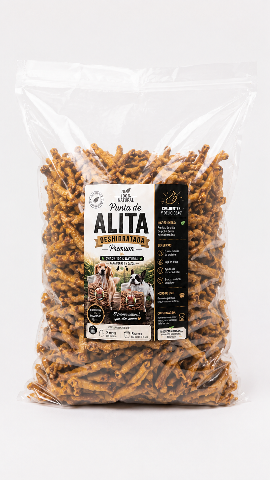 Funda de 250 puntas de alita y 50 patitas deshidratadas_0