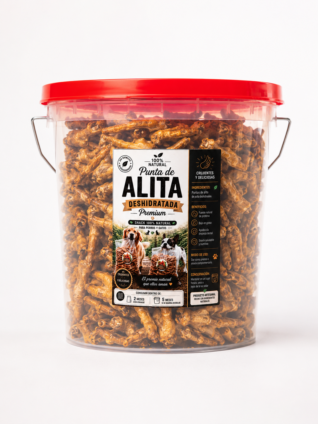 Balde de 500 puntas de alita deshidratadas_0