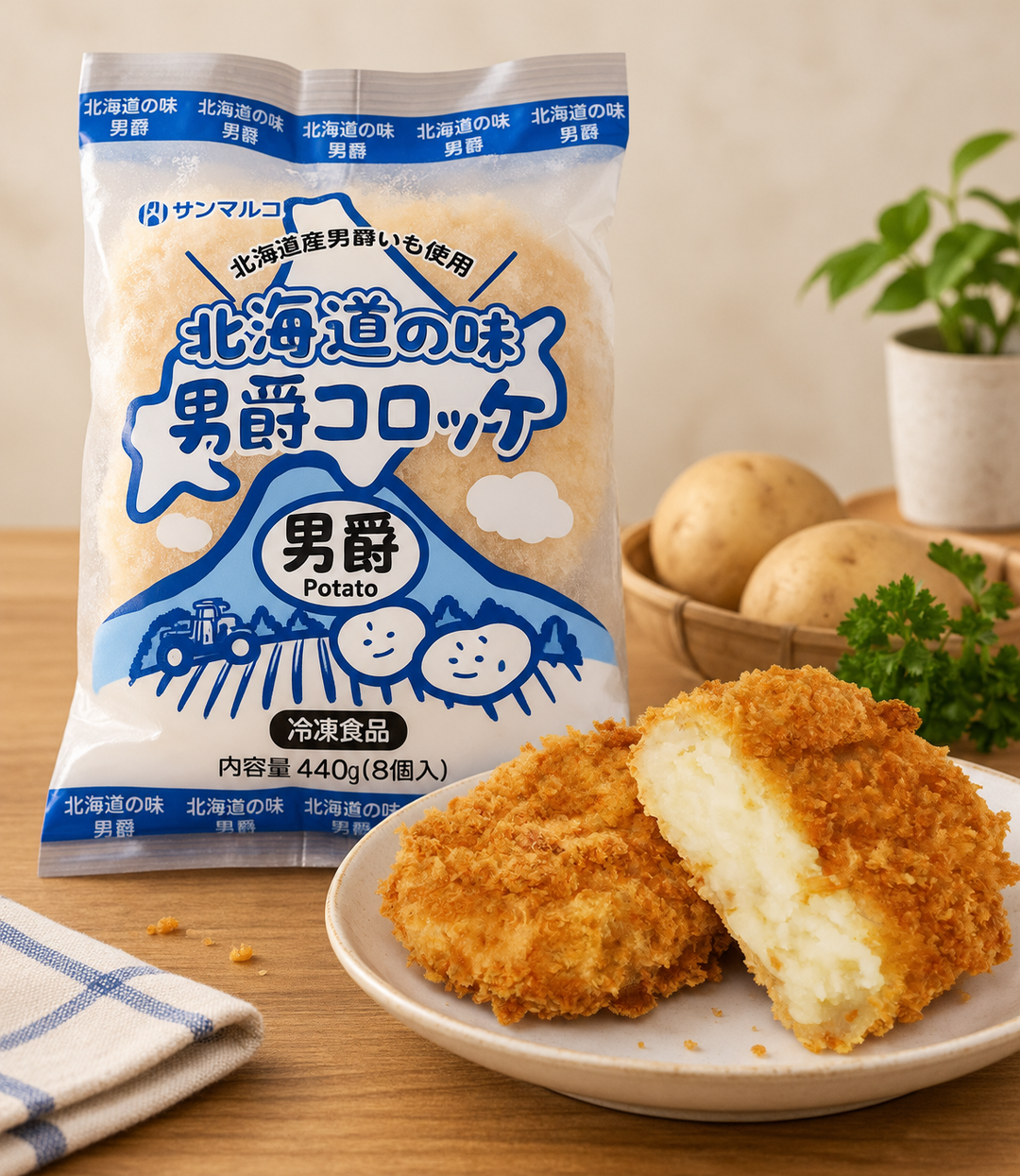 Hokkaido Potato Croquette 홋카이도 감자고로케 北海道の味男爵コロッケ