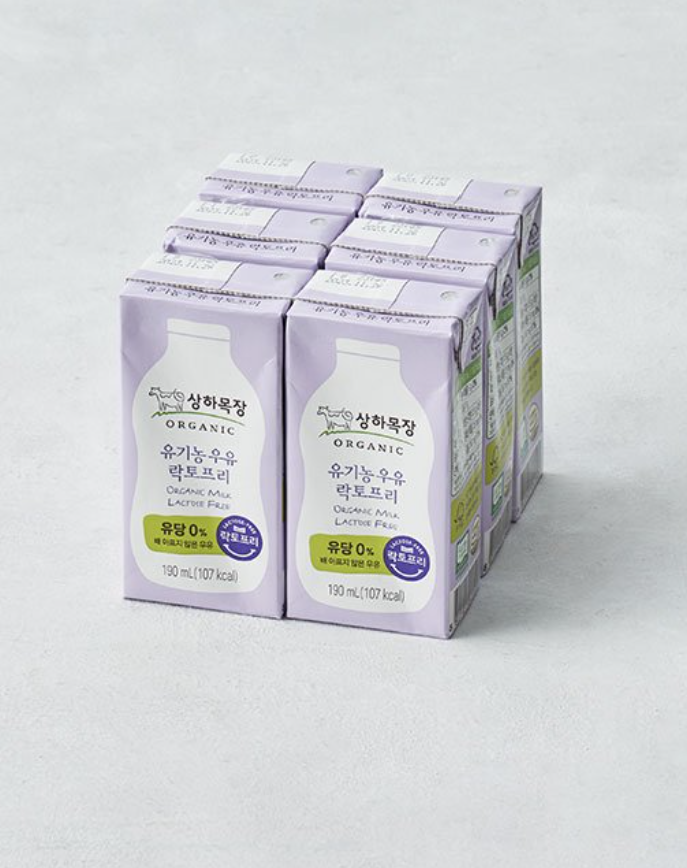 Organic Milk Lactose-free 190ml (Halal) 상하목장 락토프리 乳糖フリー牛乳_3
