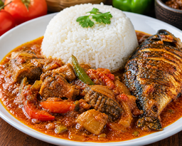 Riz + sauce et ingrédients a la demande
