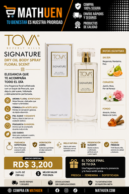 TOVA Signature Dry Oil Body Spray — 3.4 oz