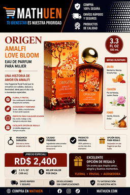 Origen Amalfi Love Bloom EDP for Women — 3.3 oz