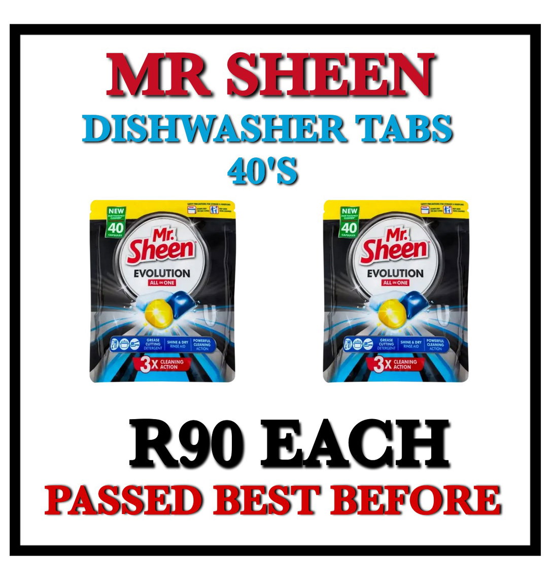 Mr Sheen Dishwasher Tablets 40's