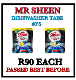 Mr Sheen Dishwasher Tablets 40's