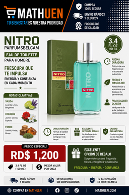 ParfumsBelcam Nitro Men EDT — 3.4 oz