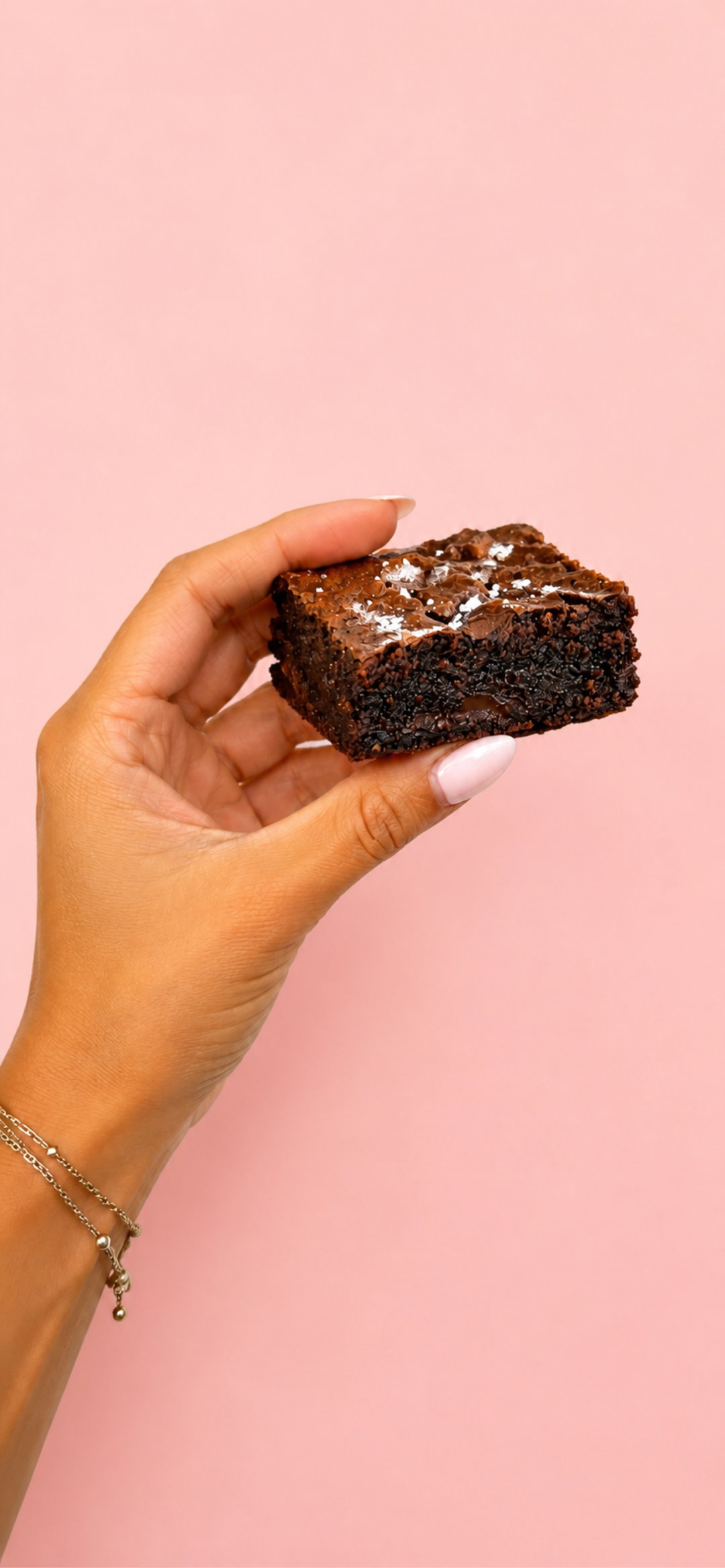 Healthy fudge oat brownie