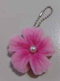 🌸 Sakura Flower Keychain (Handmade)