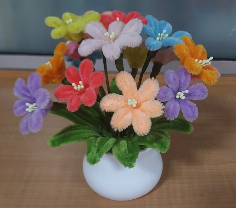 🌈Colourful Flower Pot (Handmade)🌸 