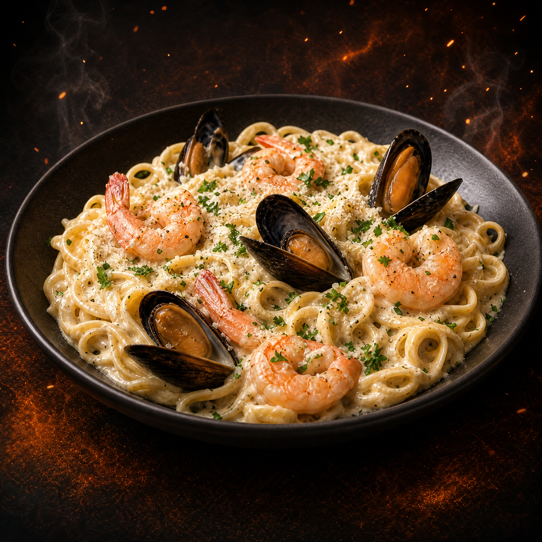 Seafood Alfredo