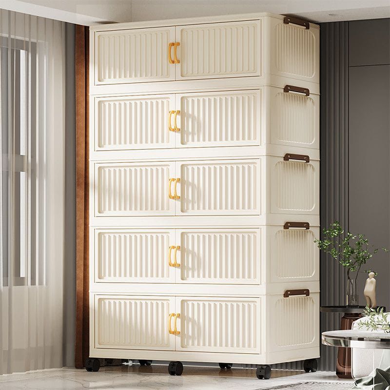 Plastic foldable wardrobe 5Layers