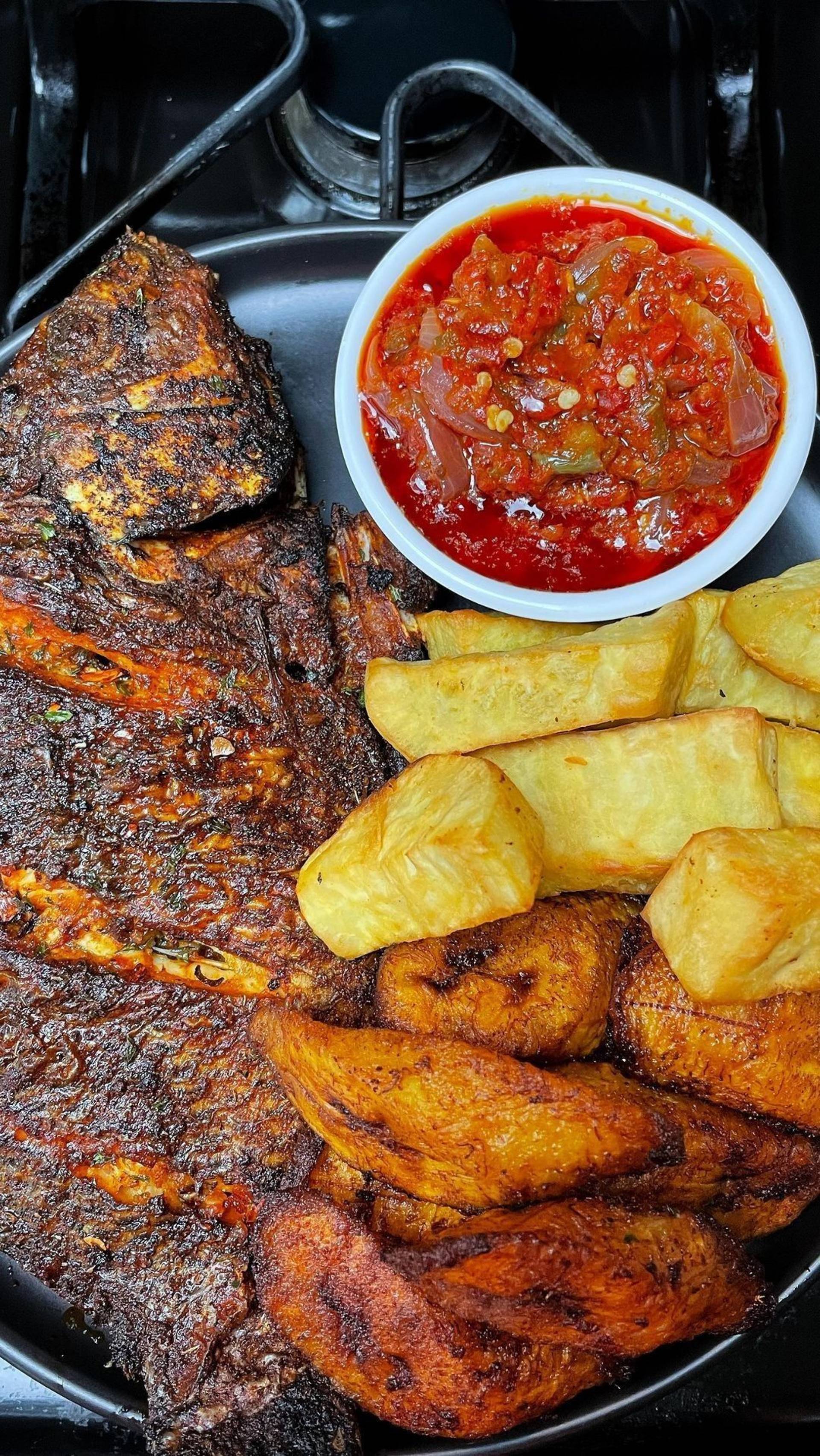 Poisson braisé+alloco+koliko_0