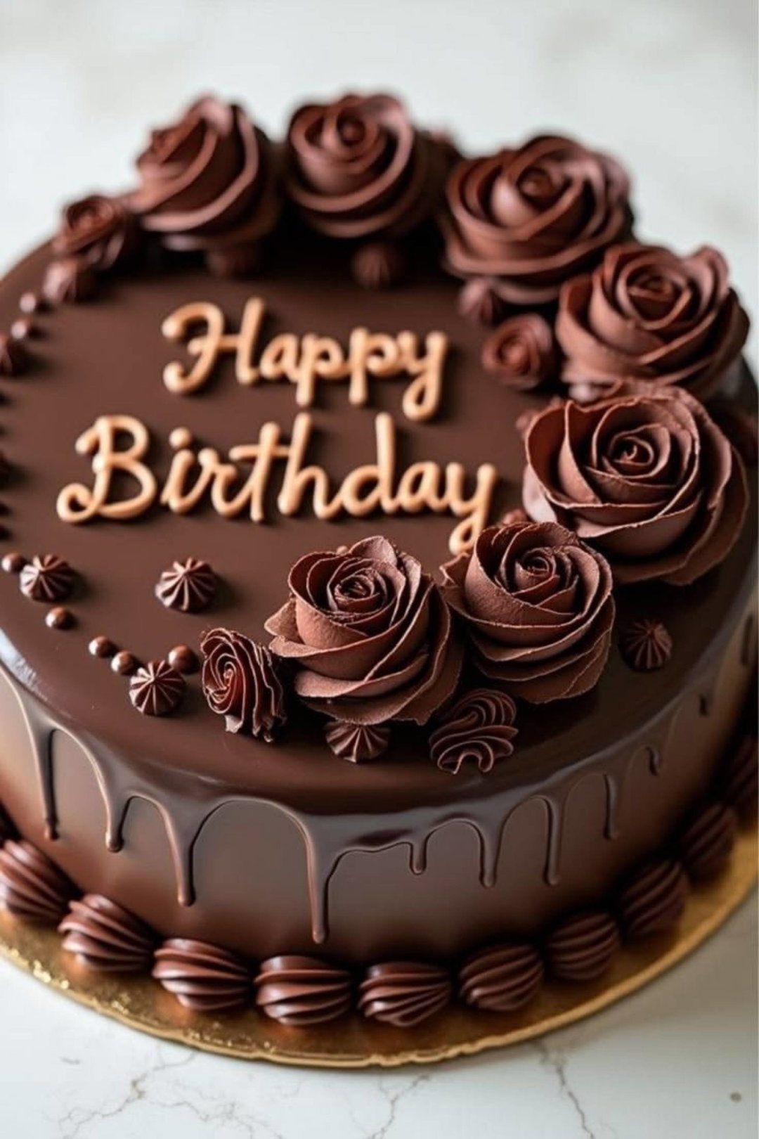 Gâteau d'anniversaire au chocolat 🍫 pour 10personne