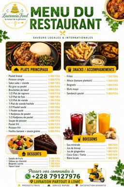 Menus du jour