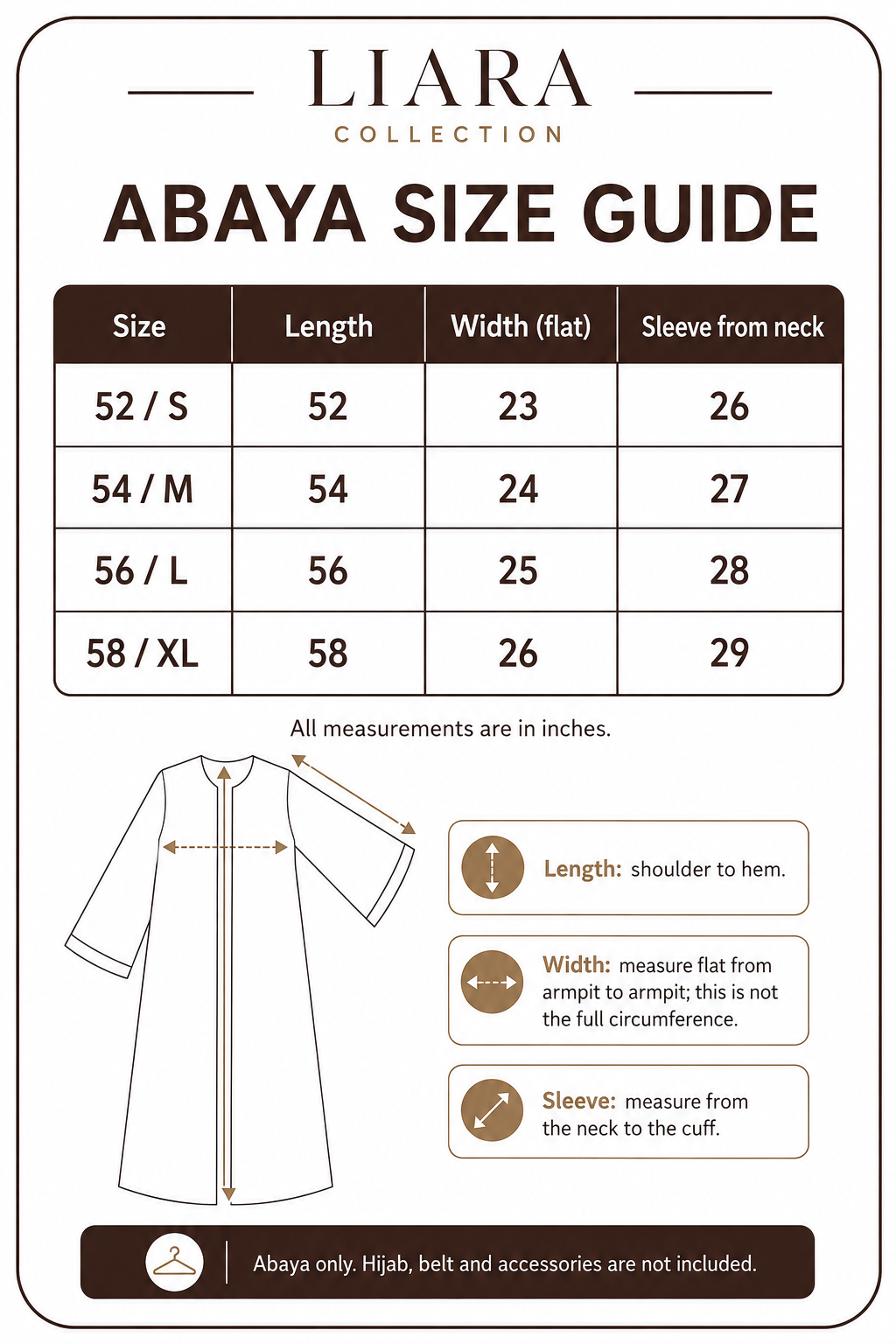 Abaya Size Guide_0