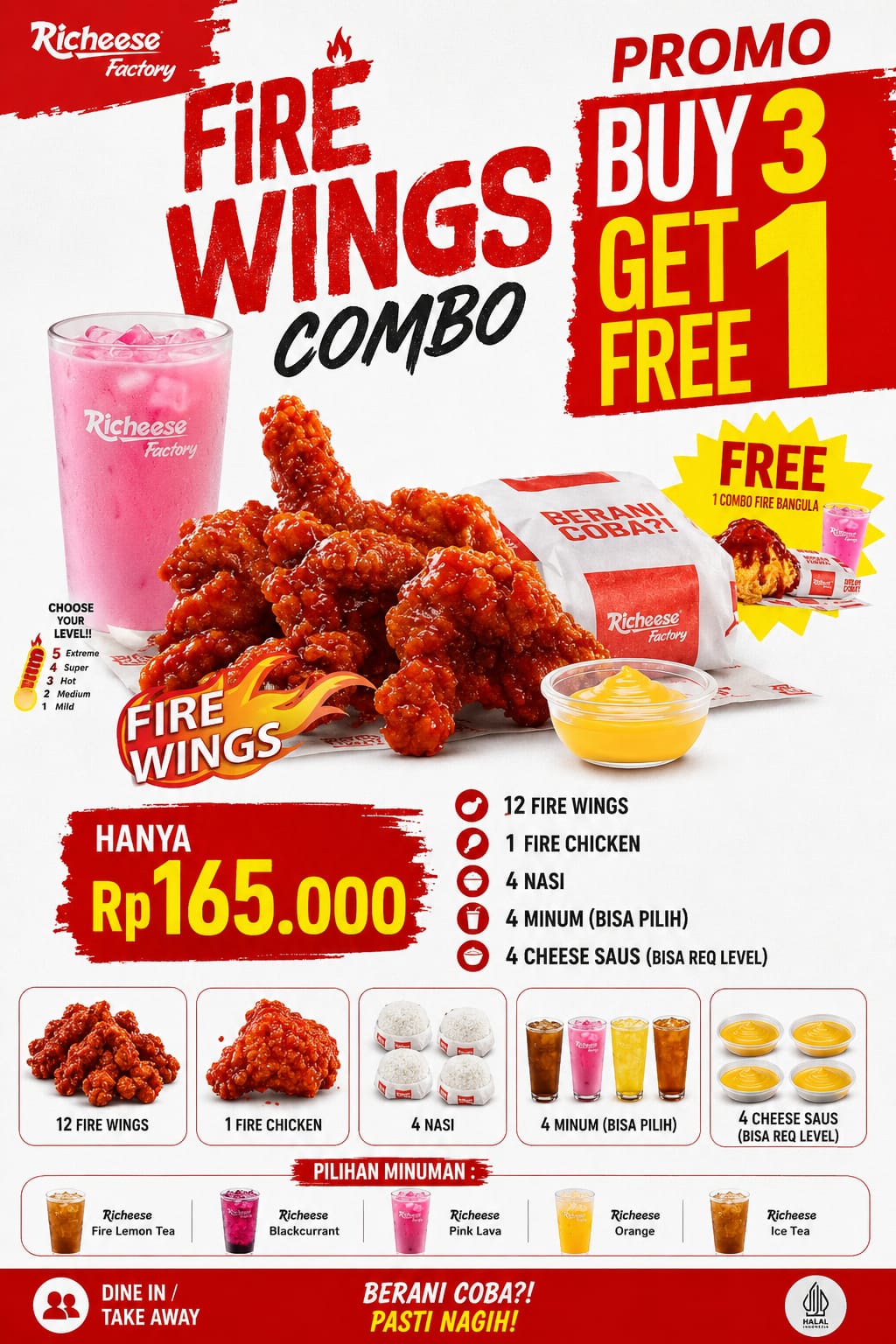 Richeese Fire Wings Combo_0