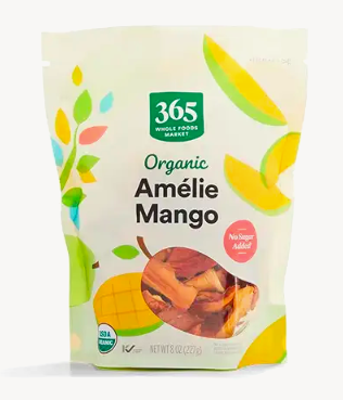 WF006_🥭 ☀️ 100% 有機 Amelie 鮮切芒果乾 (Organic Amelie Mango, 8 oz)