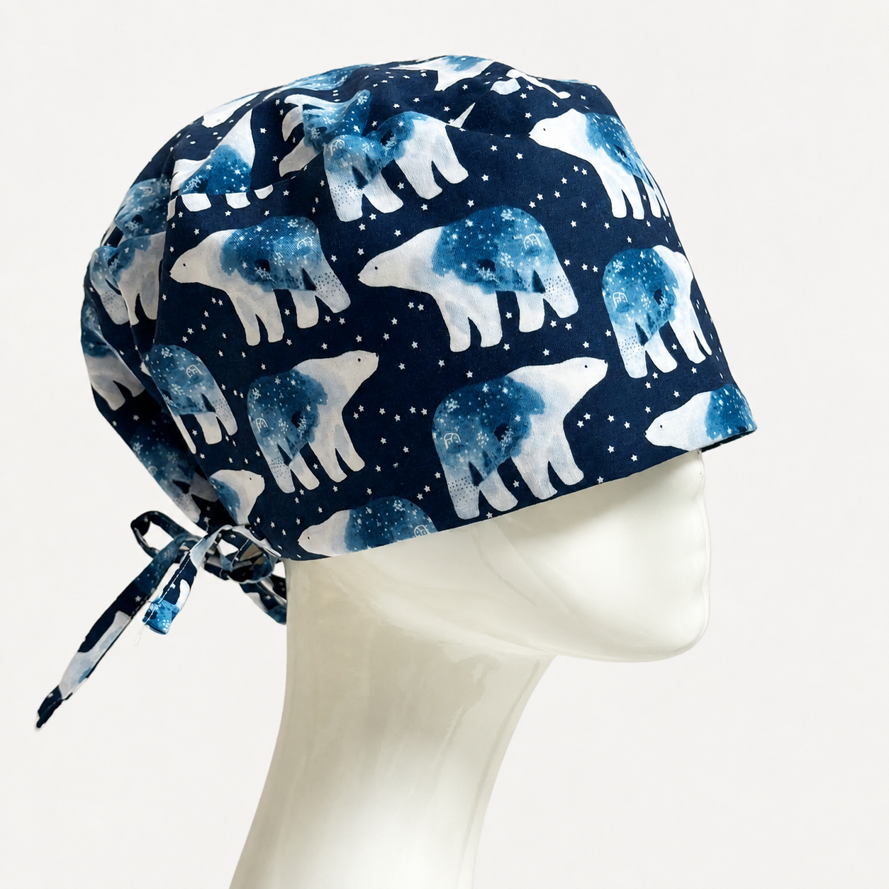 Navy Polar Bears Scrub Cap_0