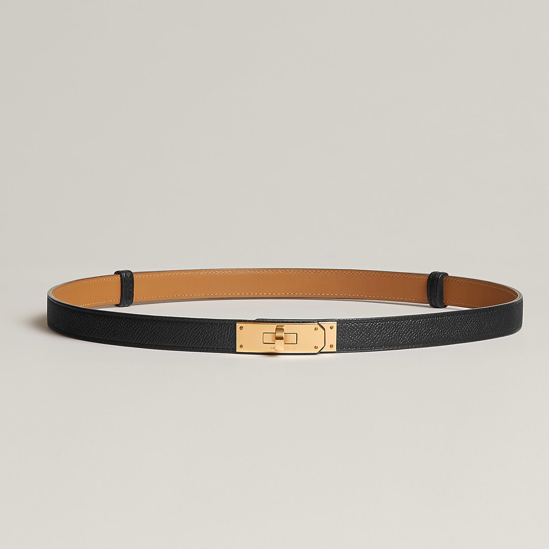Cinto Hermes kelly belt Noir