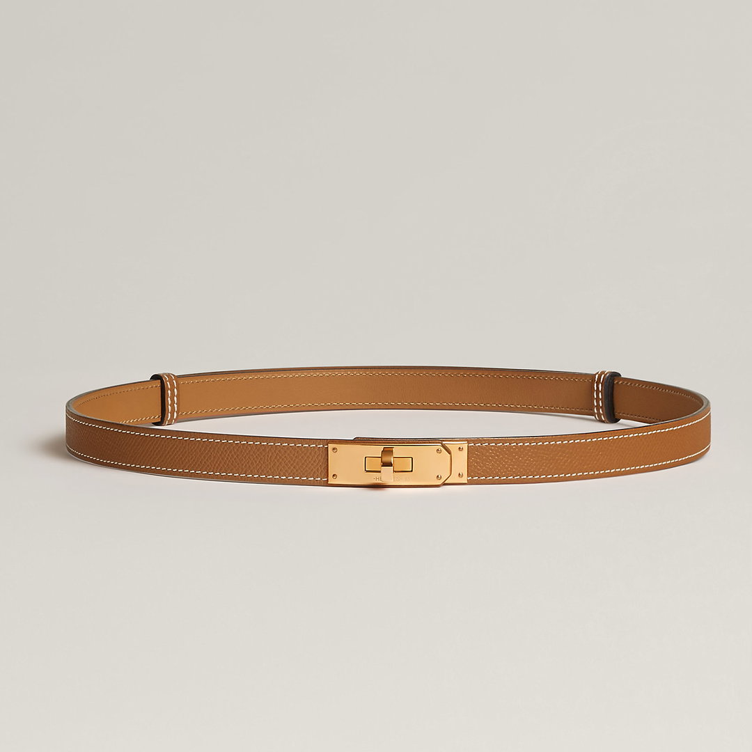 Cinto Hermes kelly belt gold 