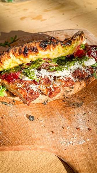 Chicken Supreme Pizza Sandwich