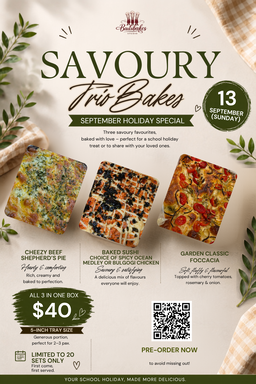 September Special - Trio Bakes (13 September 2026)